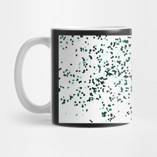 Blue Green Crystals Geometric Pattern Mug